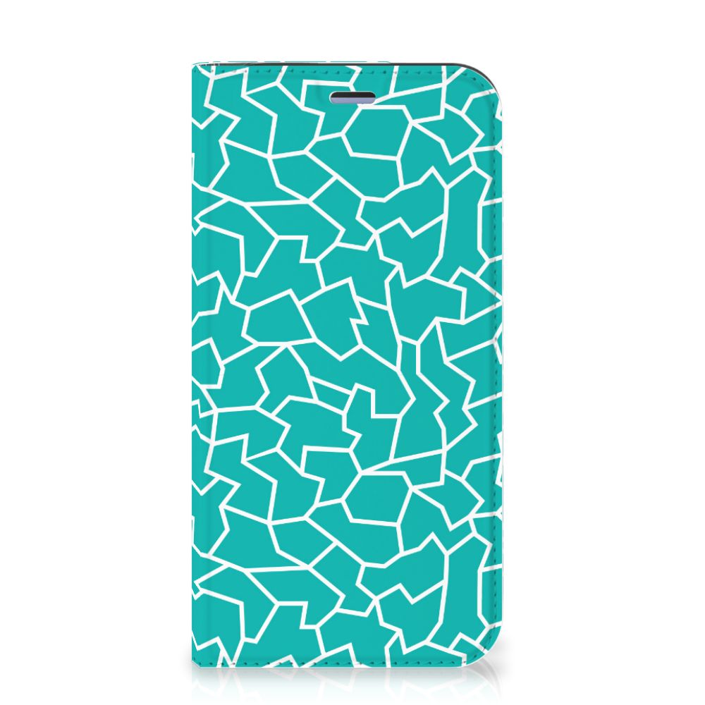 iPhone 12 Mini Bookcase Cracks Blue - B2C Telecom