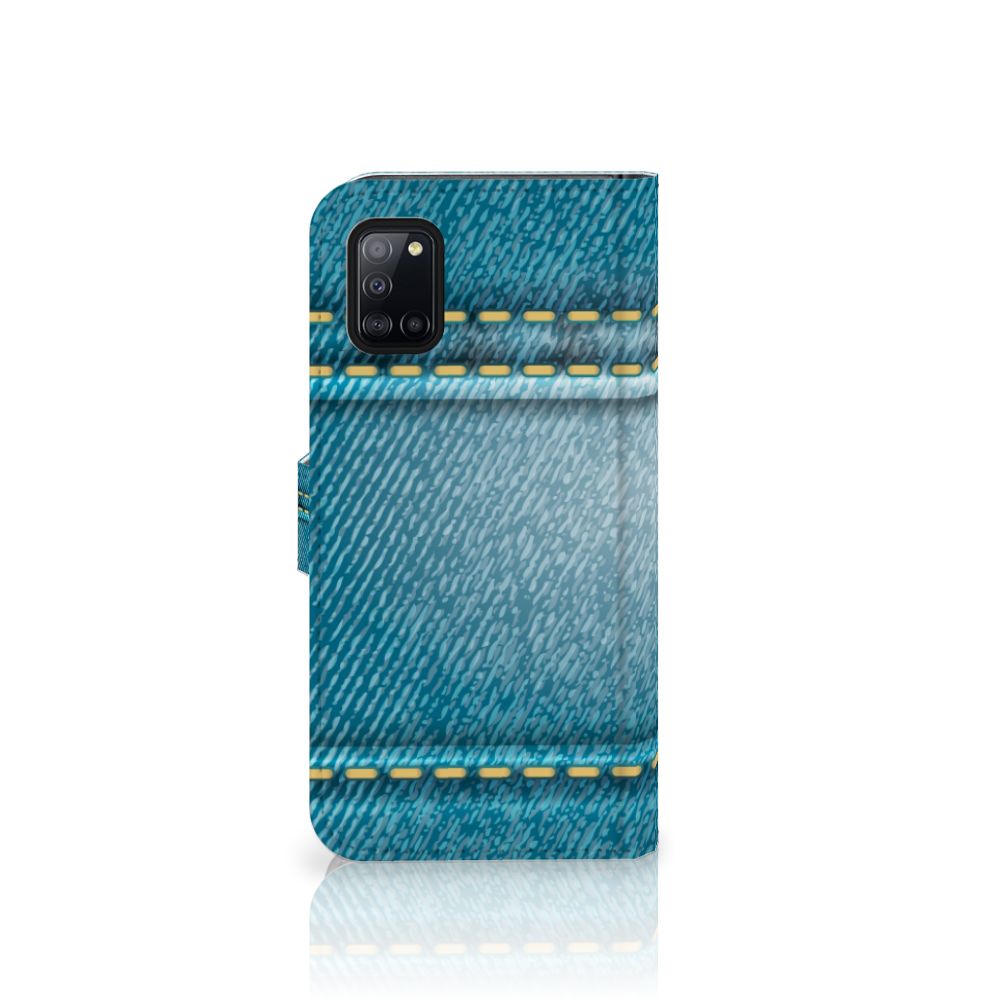 Samsung Galaxy A31 Wallet Case met Pasjes Jeans