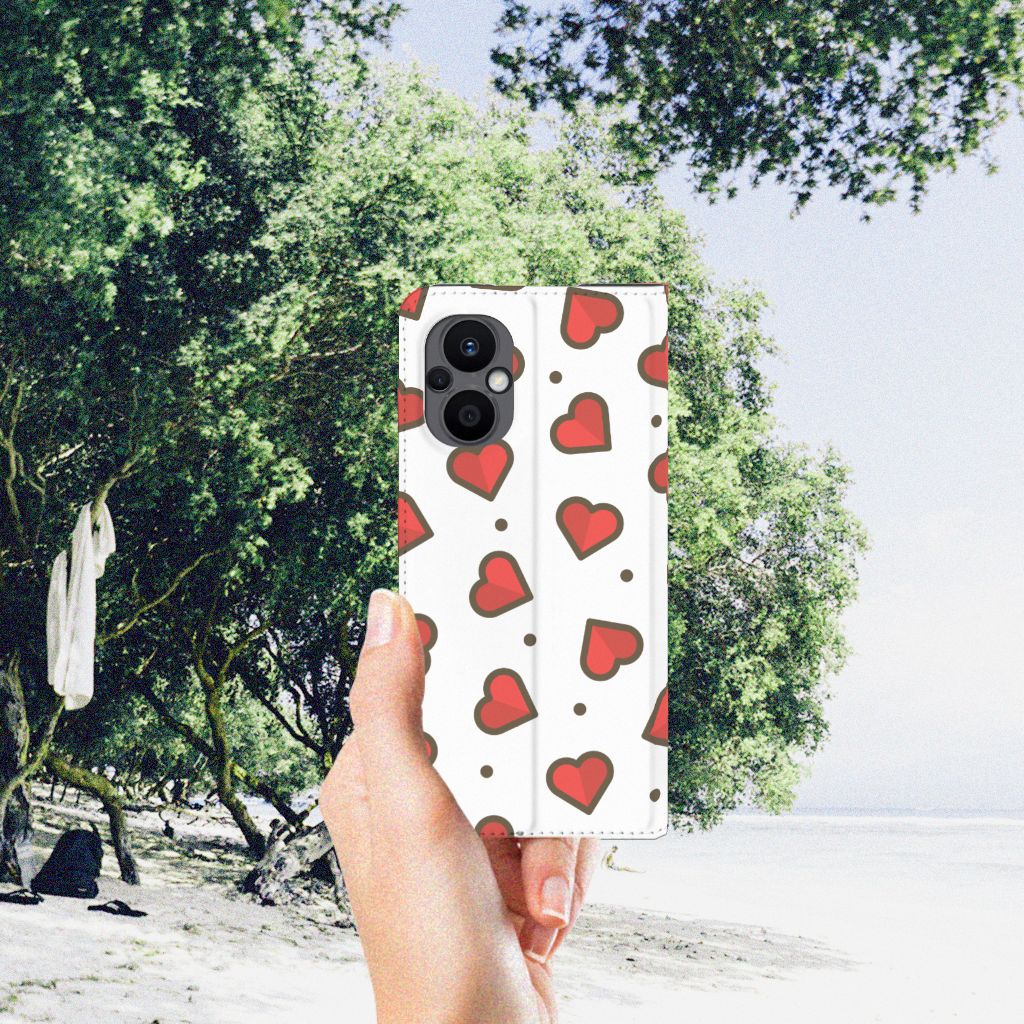 OPPO Reno8 Lite Hoesje met Magneet Hearts - B2C Telecom