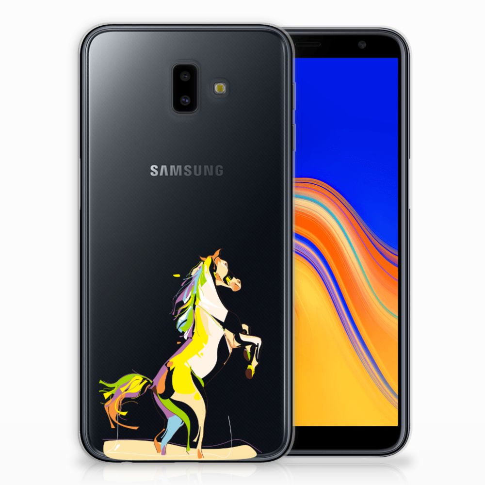 Samsung Galaxy J6 Plus (2018) Telefoonhoesje met Naam Horse Color