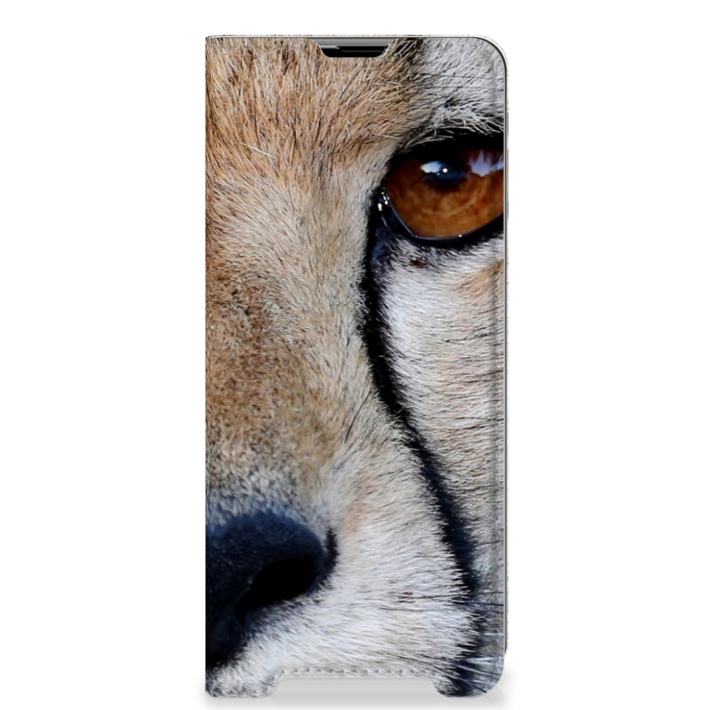 Sony Xperia 1 III Hoesje maken Cheetah - close-up van het jachtluipaard in detail op een hoesje.