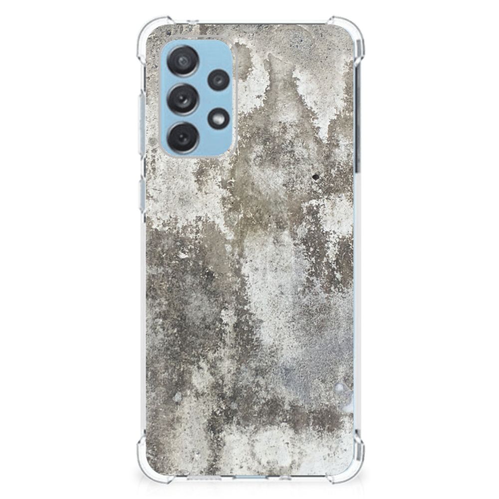 Samsung Galaxy A73 Anti-Shock Hoesje Beton Print B2C Telecom