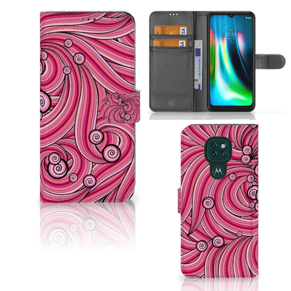 Motorola Moto G9 Play | E7 Plus Hoesje Swirl Pink