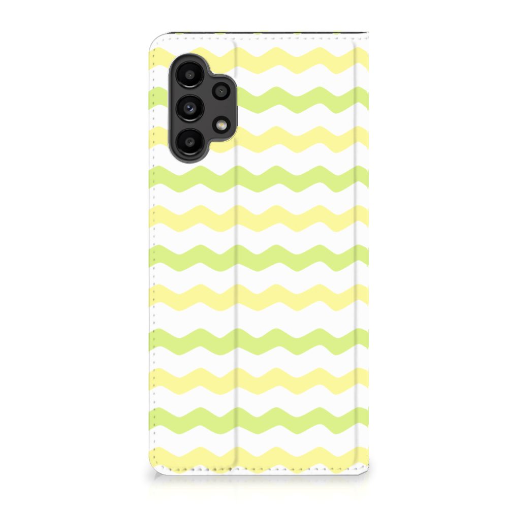 Samsung Galaxy A13 (4G) Hoesje met Magneet Waves Yellow - B2C Telecom