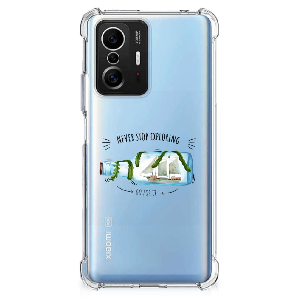 Xiaomi 11T | 11T Pro Stevig Bumper Hoesje Boho Bottle