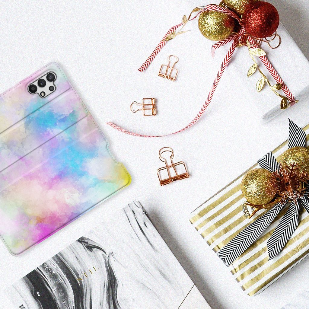 Bookcase Samsung Galaxy A32 5G Watercolor Light - B2C Telecom