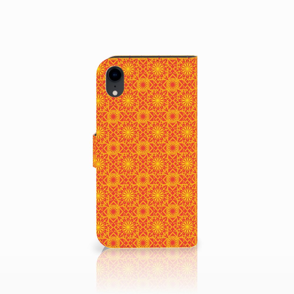 Apple iPhone Xr Telefoon Hoesje Batik Oranje