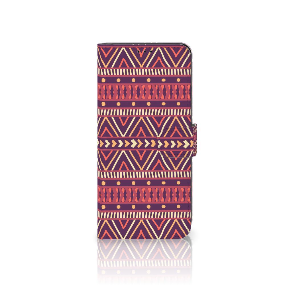 Samsung Galaxy S21 Ultra Telefoon Hoesje Aztec Paars