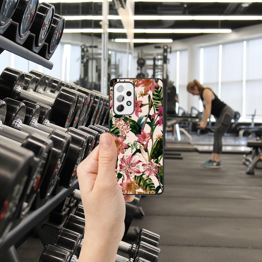 Samsung Galaxy A73 Bloemen Hoesje Flowers B2C Telecom