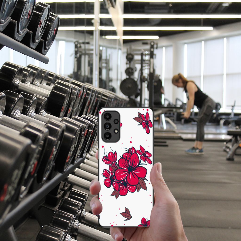 Samsung Galaxy A13 4G Bloemen Hoesje Blossom Red B2C Telecom