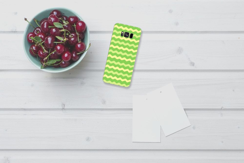 Samsung Galaxy S8 Plus TPU bumper Waves Green