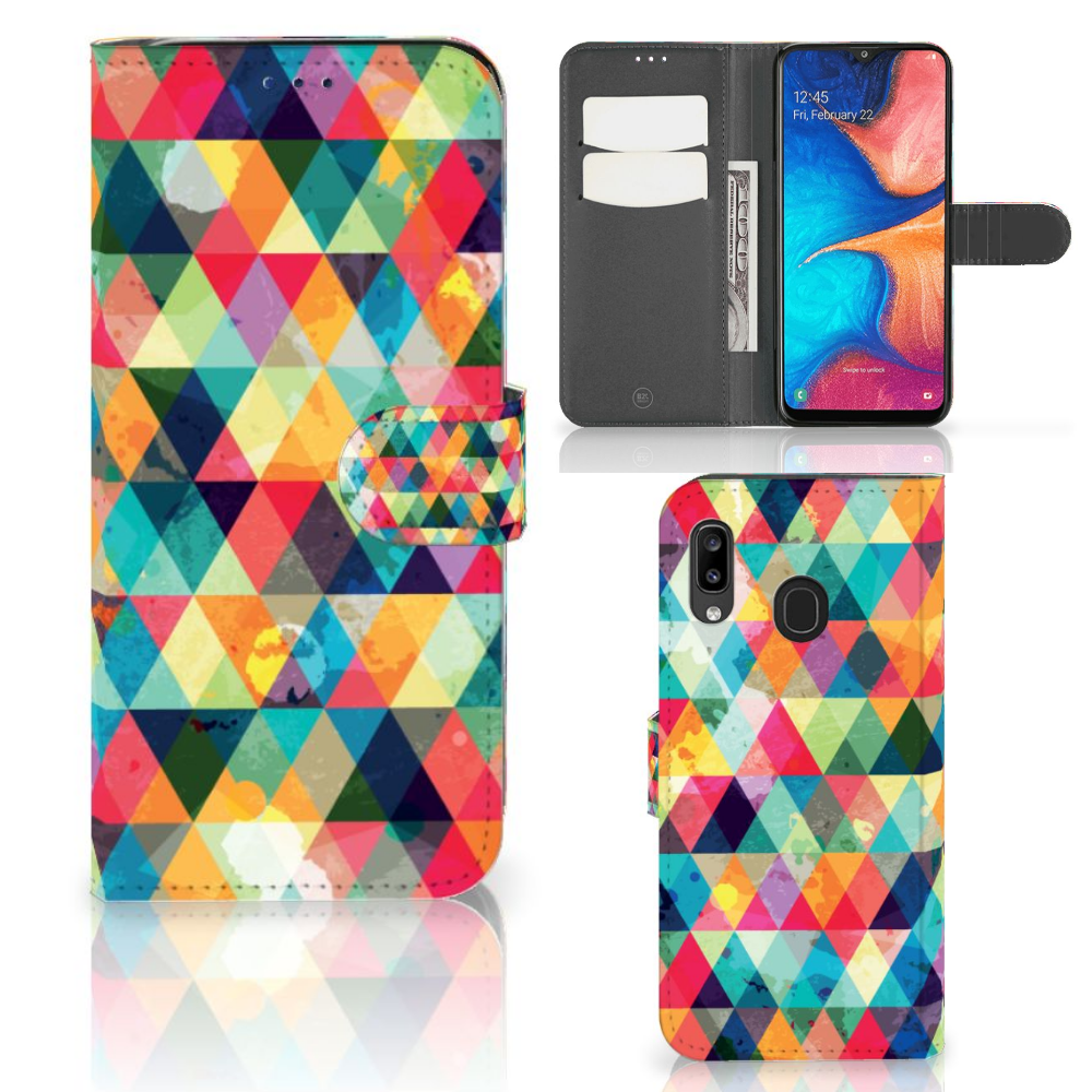 Samsung Galaxy A30 Telefoon Hoesje Geruit