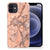 iPhone 12 | 12 Pro (6.1") TPU Siliconen Hoesje Marmer Oranje