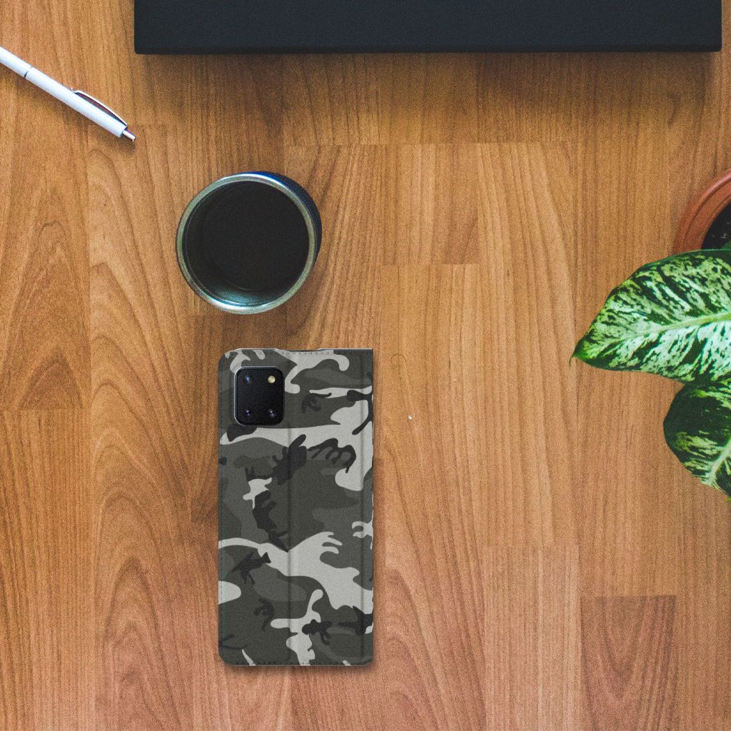 Samsung Galaxy Note 10 Lite Hoesje met Magneet Army Light - B2C Telecom