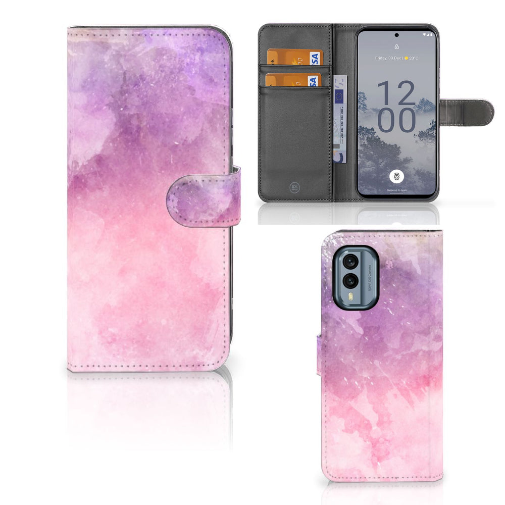 Hoesje Nokia X30 Pink Purple Paint