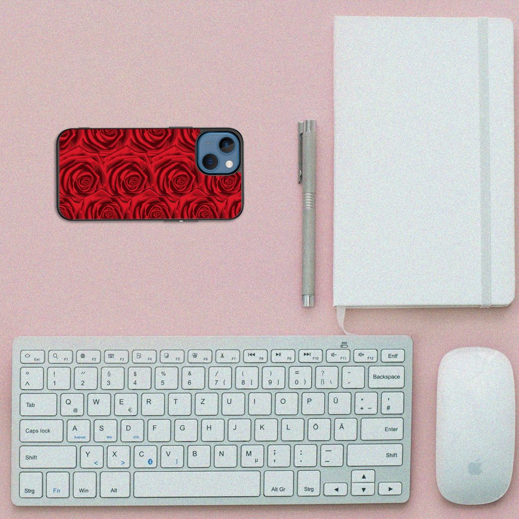 Apple iPhone 13 mini Bloemen Hoesje Red Roses B2C Telecom