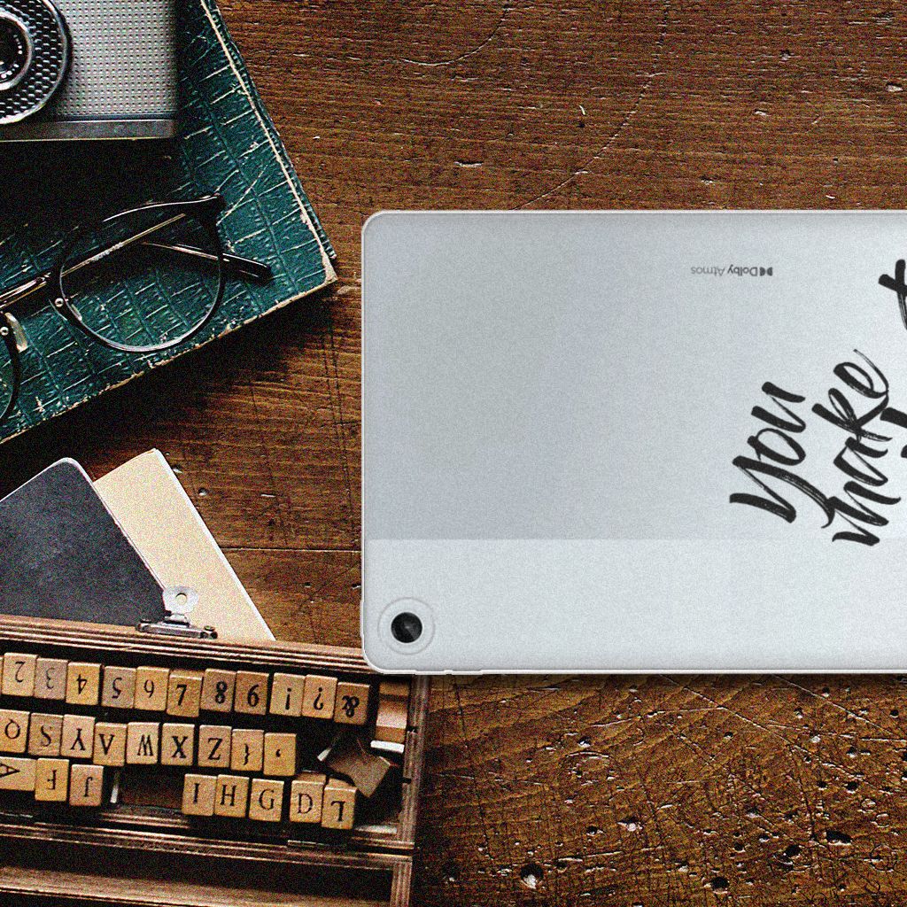 Lenovo Tab M10 Plus (3e generatie) Back cover met naam Heart Smile - B2C Telecom