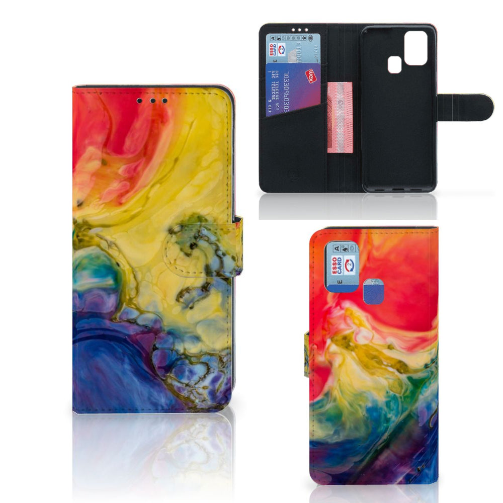 Hoesje Samsung Galaxy M31 Watercolor Dark