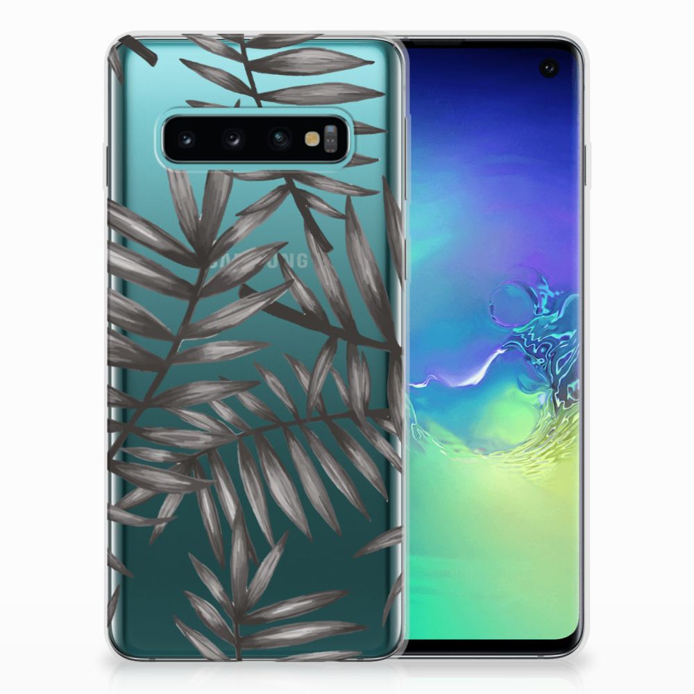 Samsung Galaxy S10 TPU Case Leaves Grey