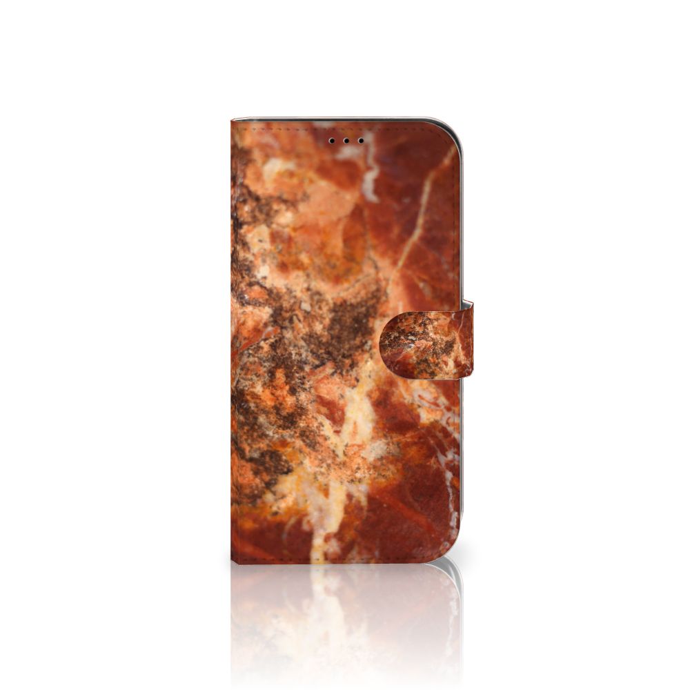 iPhone 13 Pro Max Bookcase Marmer Bruin
