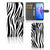 OPPO Reno8 Telefoonhoesje met Pasjes Zebra