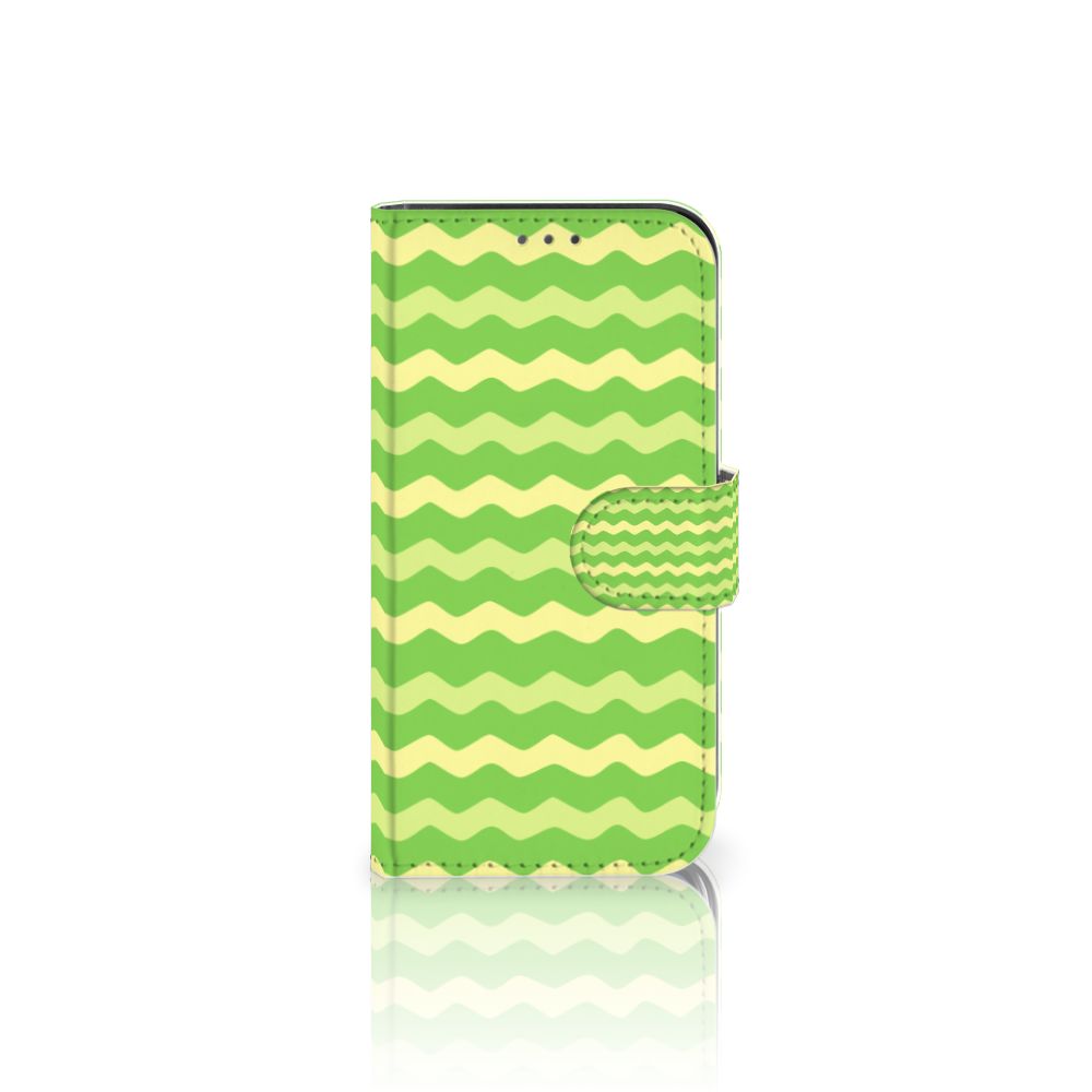 Apple iPhone 12 Mini Telefoon Hoesje Waves Green