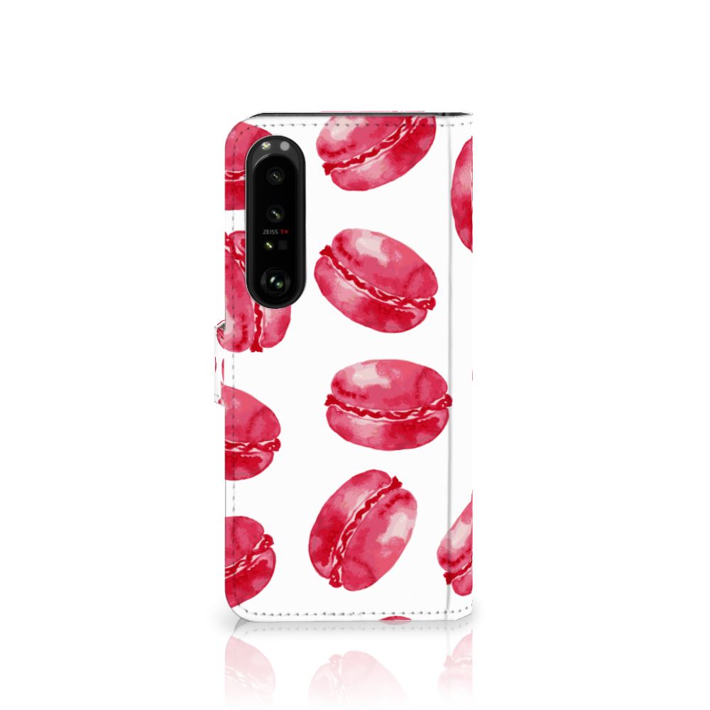 Sony Xperia 1 IV Book Cover Pink Macarons