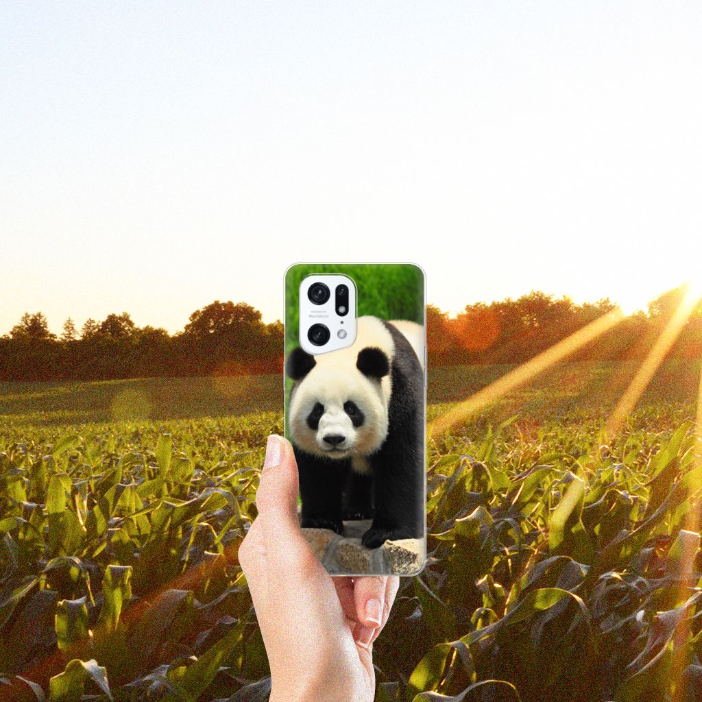 OPPO Find X5 Pro TPU Hoesje Panda