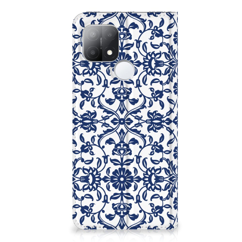 OPPO A15 Smart Cover Flower Blue - B2C Telecom
