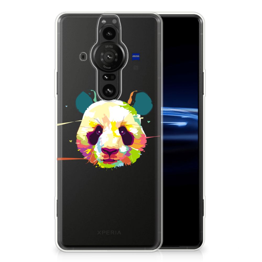 Sony Xperia Pro-I Telefoonhoesje met Naam Panda Color B2C Telecom
