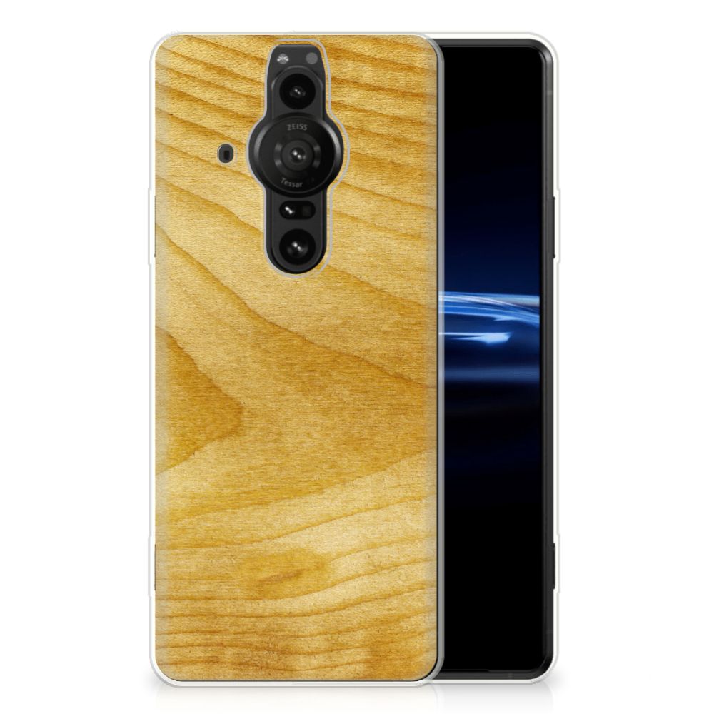 Sony Xperia Pro-I Bumper Hoesje Licht Hout