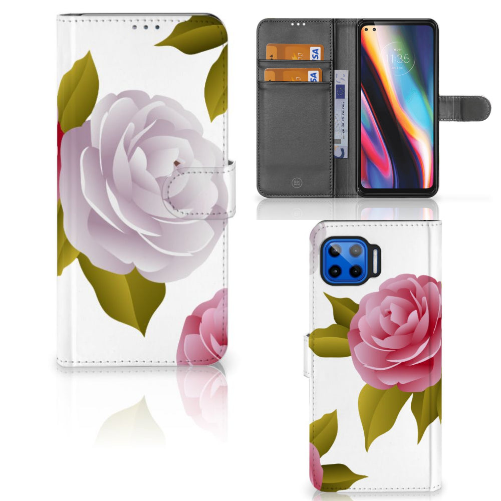 Motorola Moto G 5G Plus Hoesje Roses