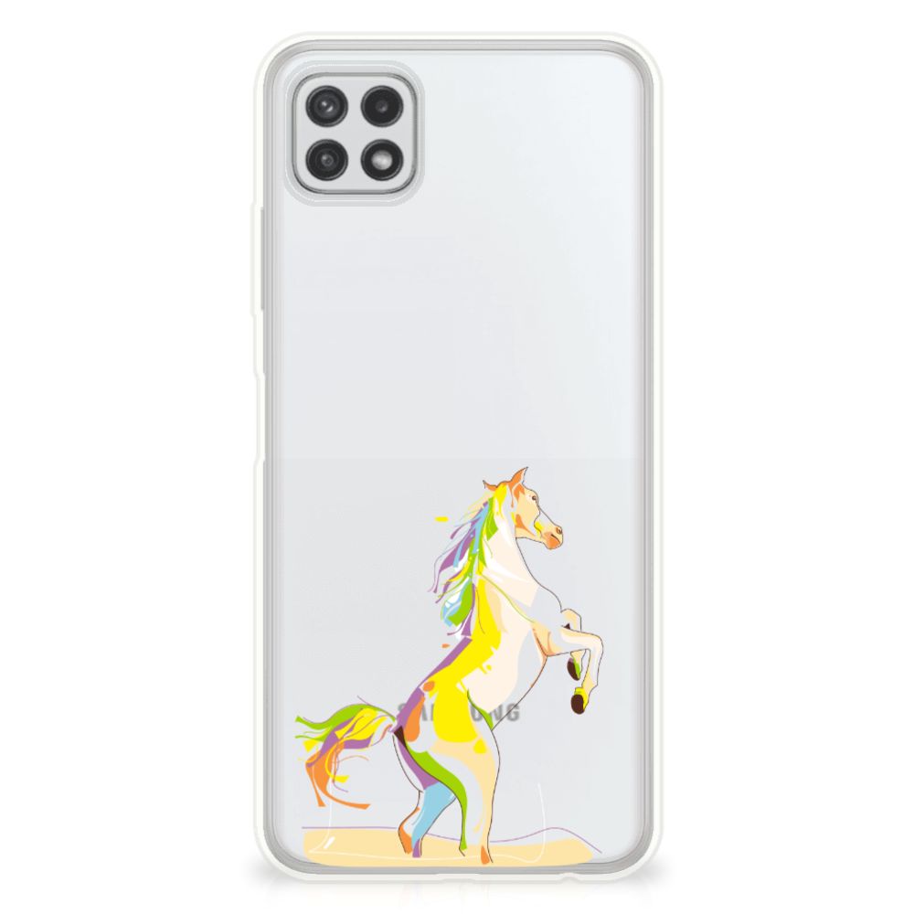 Samsung Galaxy A22 5G Telefoonhoesje met Naam Horse Color B2C Telecom