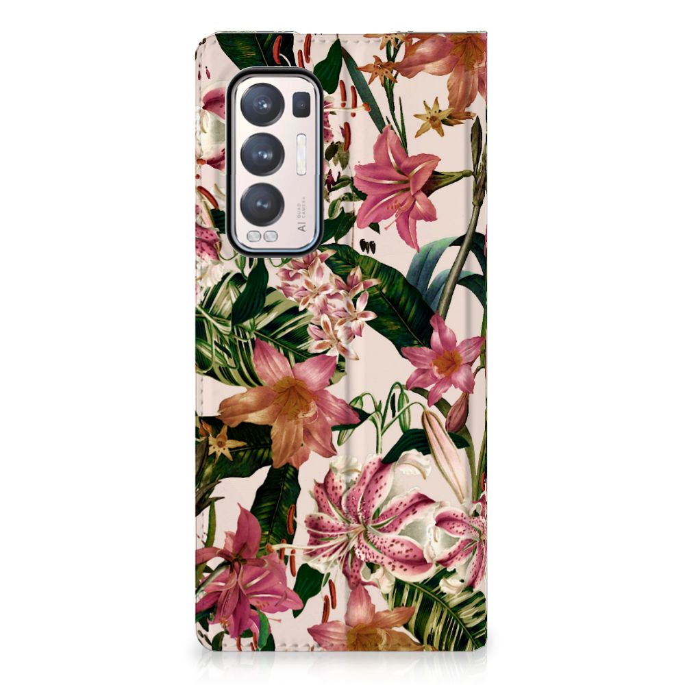 OPPO Find X3 Neo Smart Cover Flowers - B2C Telecom
