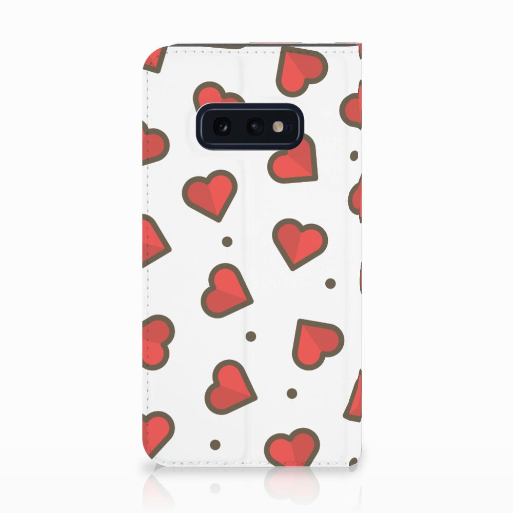 Samsung Galaxy S10e Hoesje met Magneet Hearts