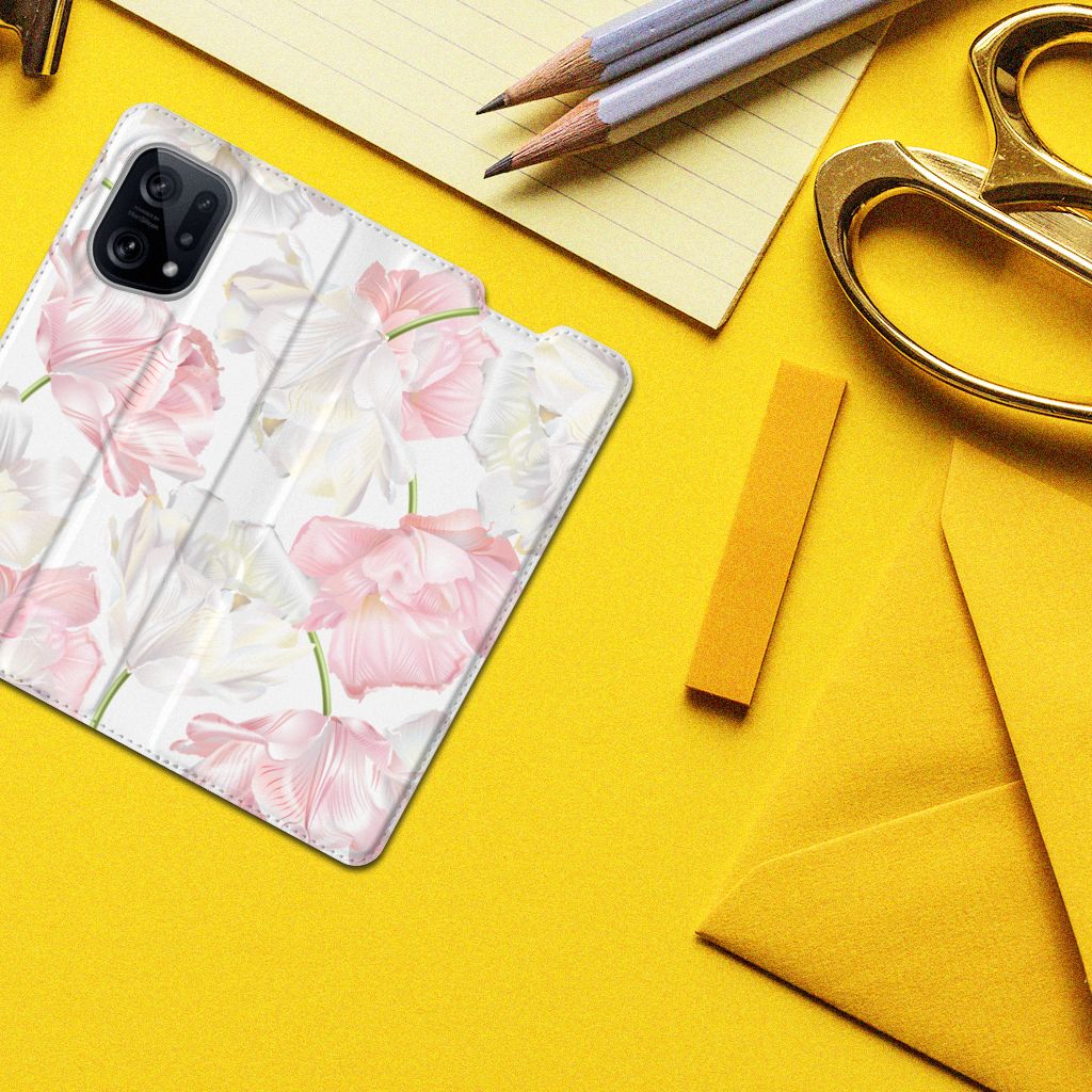 OPPO Find X5 Smart Cover Lovely Flowers - B2C Telecom