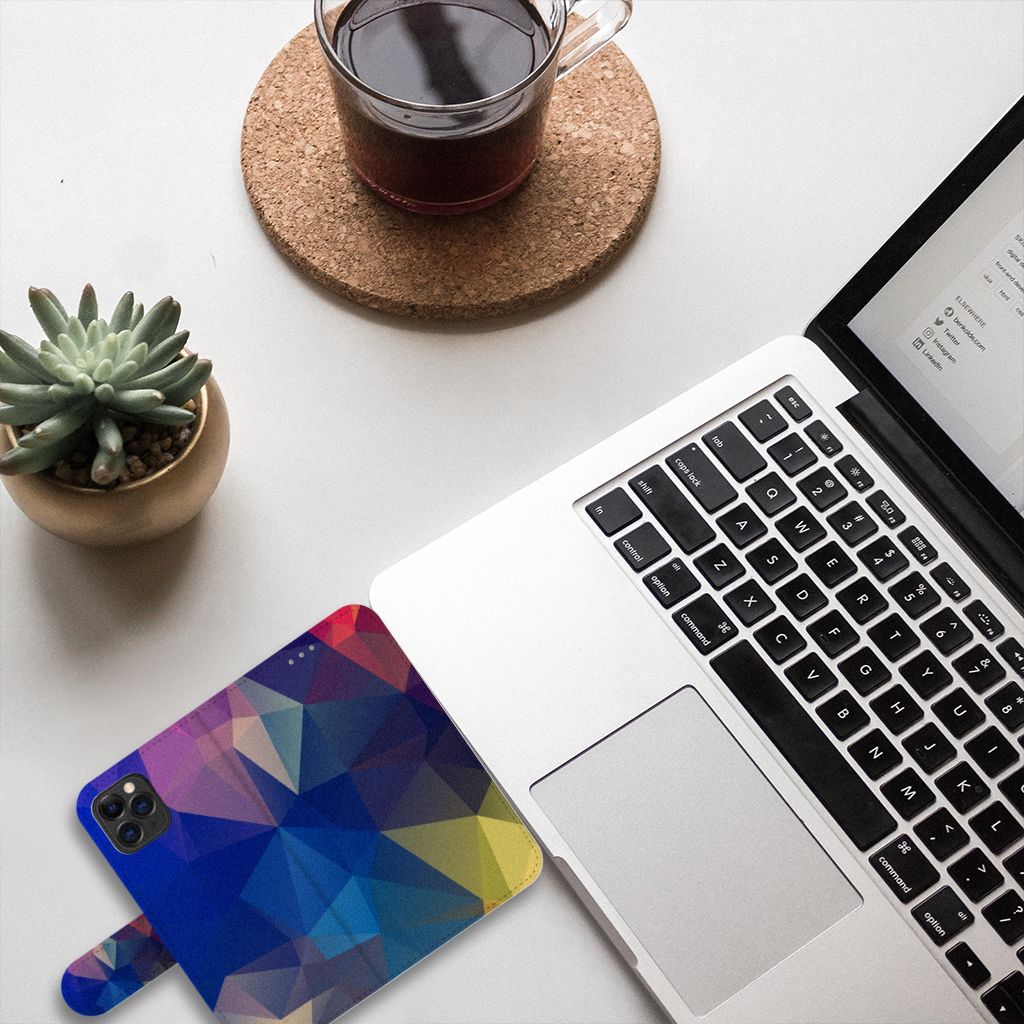 Apple iPhone 11 Pro Book Case Polygon Dark