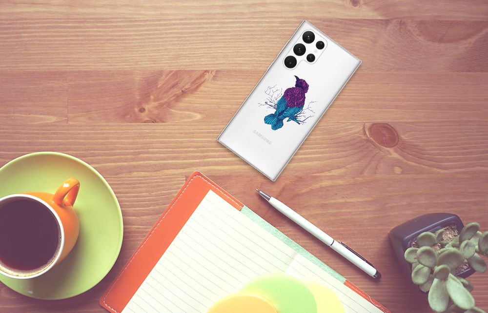 Samsung Galaxy S22 Ultra Telefoonhoesje met Naam Merel B2C Telecom