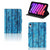 iPad Mini 6 (2021) Tablet Book Cover Wood Blue