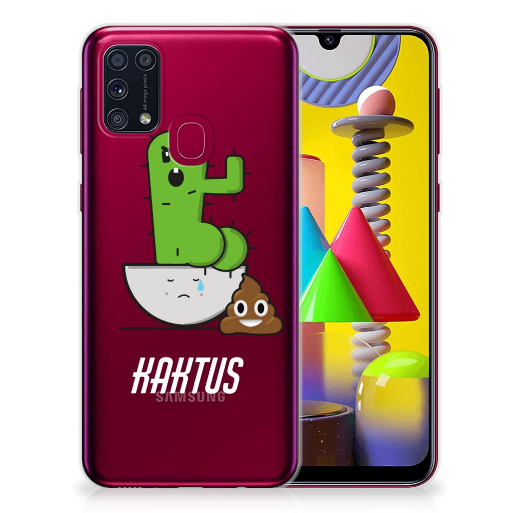 Samsung Galaxy M31 Telefoonhoesje met Naam Cactus Poo B2C Telecom