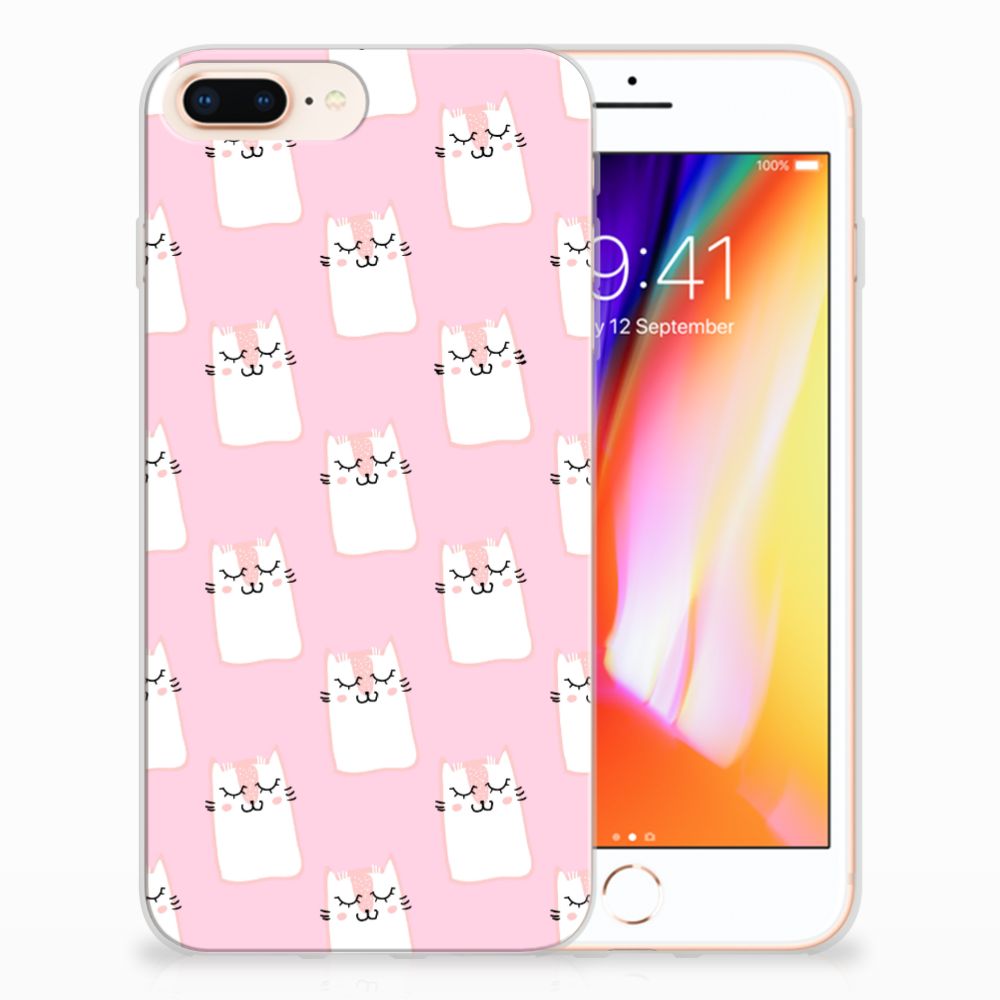 Apple iPhone 7 Plus | 8 Plus TPU Hoesje Sleeping Cats