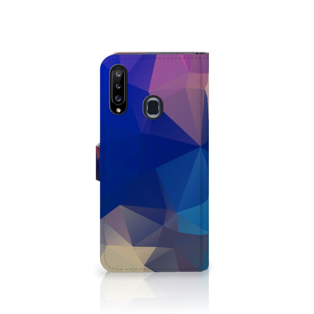 Samsung Galaxy A20s Book Case Polygon Dark