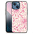Apple iPhone 13 mini Bloemen Hoesje Pink Flowers