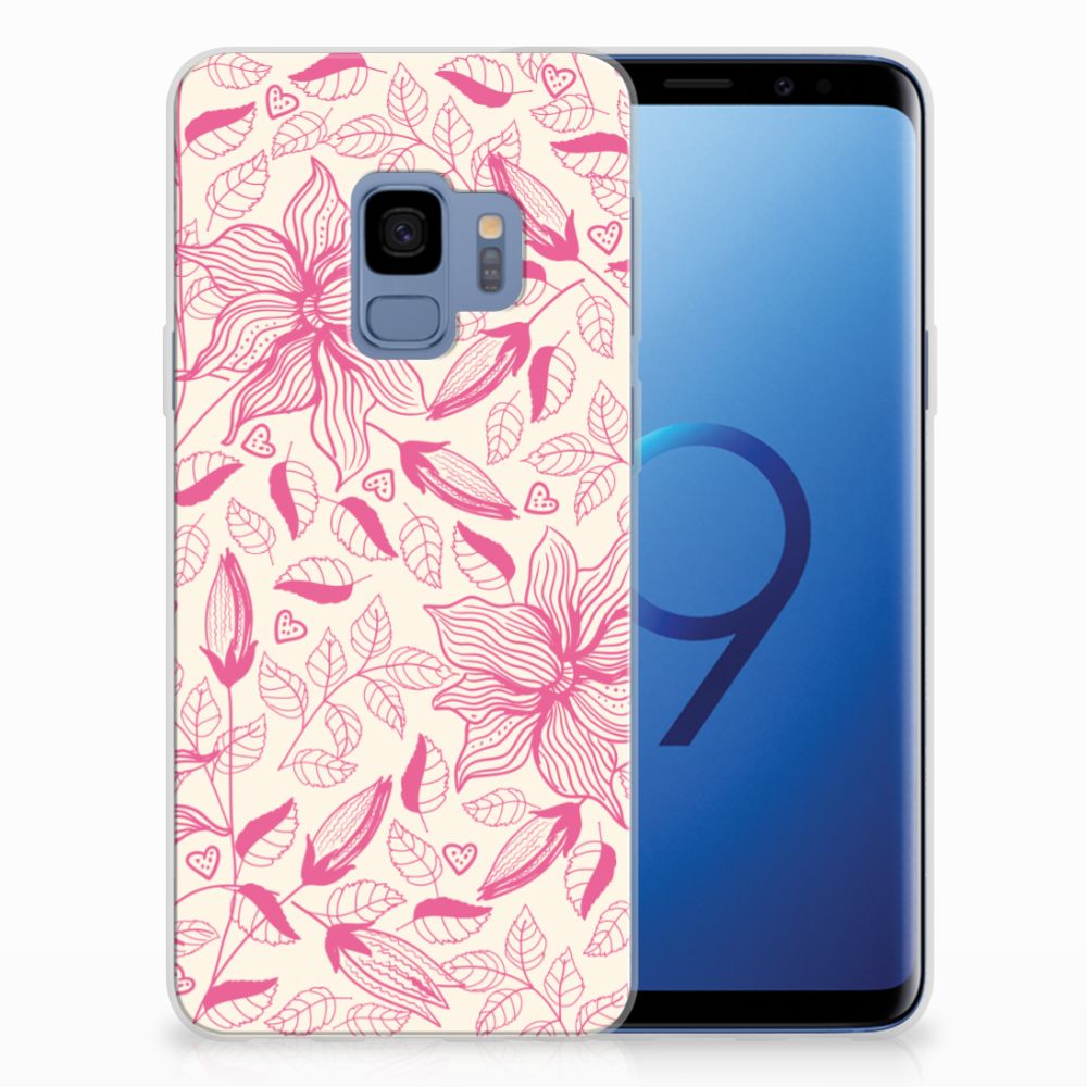 Samsung Galaxy S9 TPU Case Pink Flowers