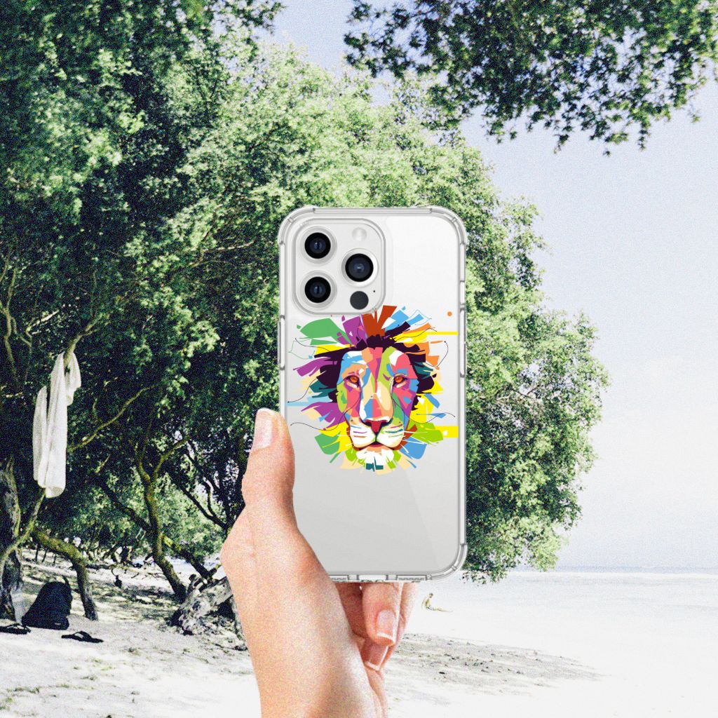 iPhone 13 Pro Max Stevig Bumper Hoesje Lion Color - B2C Telecom
