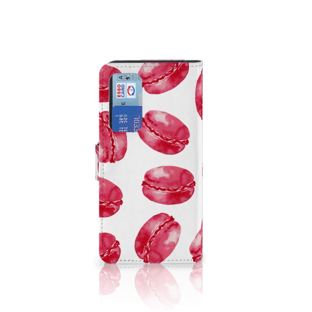 Huawei P40 Book Cover Pink Macarons