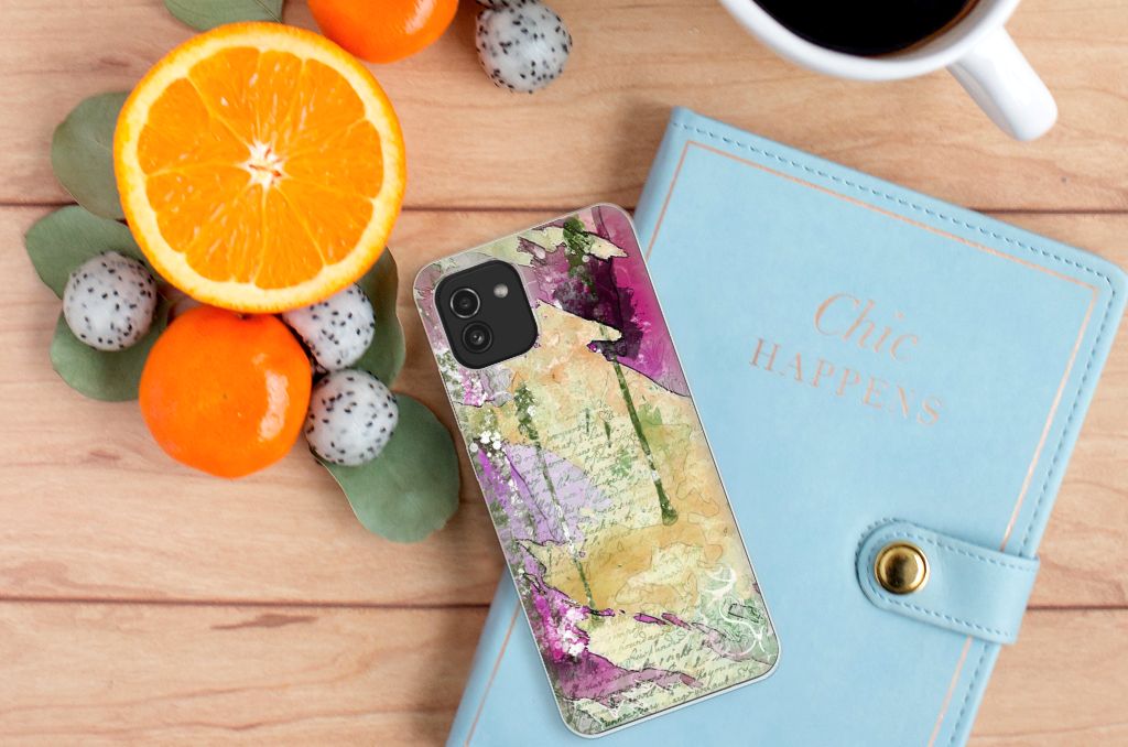 Hoesje maken Samsung Galaxy A03 Letter Painting B2C Telecom
