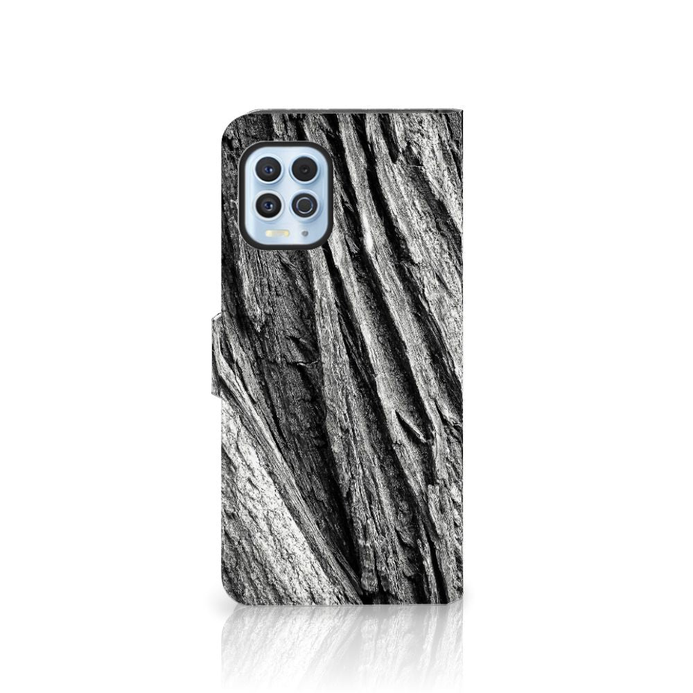Book Style Case Motorola Moto G100 Boomschors Grijs