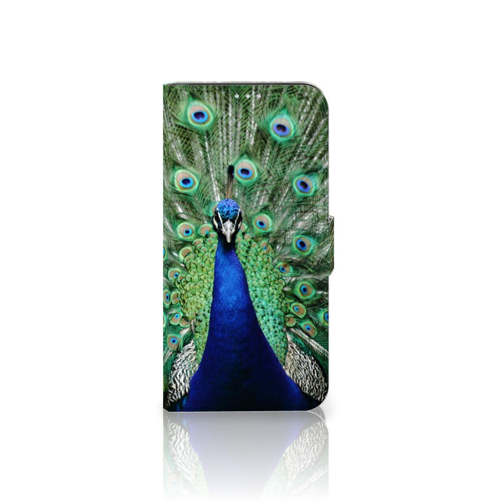 Motorola G8 Power Telefoonhoesje met Pasjes Pauw