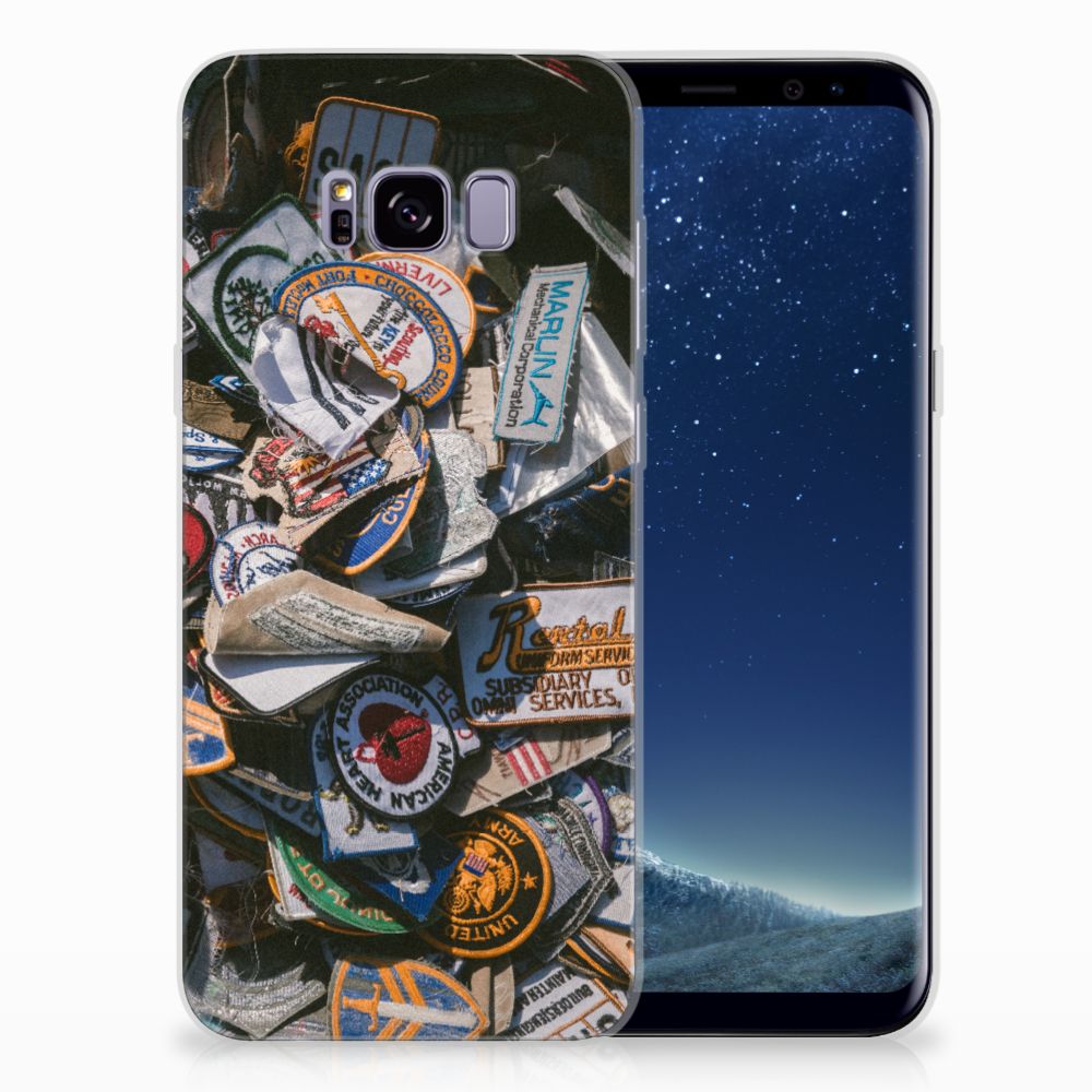 Samsung Galaxy S8 Plus Siliconen Hoesje met foto Badges